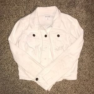 Elle Size Small White Jean Jacket
